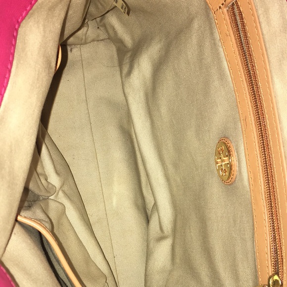 Tory Burch Jaden Canvas Leather Handle Tote - Picture 10 of 13